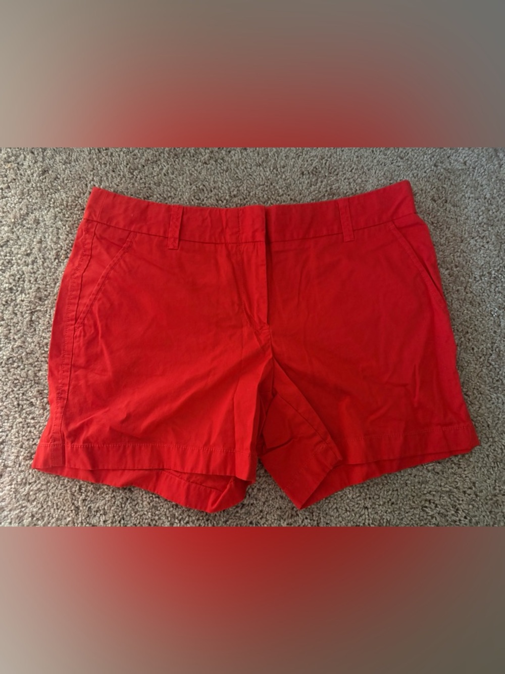 Coral J Crew Chino Shorts- sz. 8